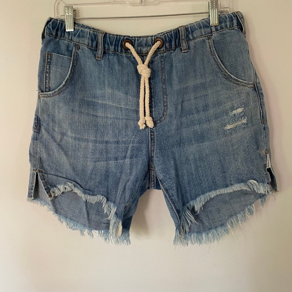One Teaspoon Hustler Shabbies Boyfriend Shorts - Size S